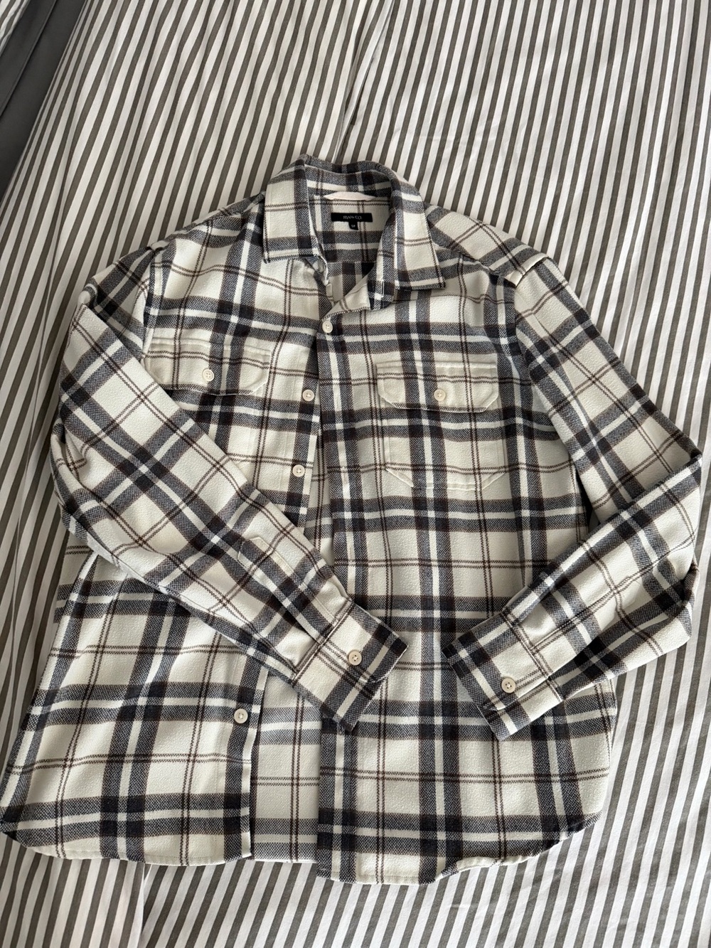 RW&CO. Black and White Plaid Button-Down Shirt